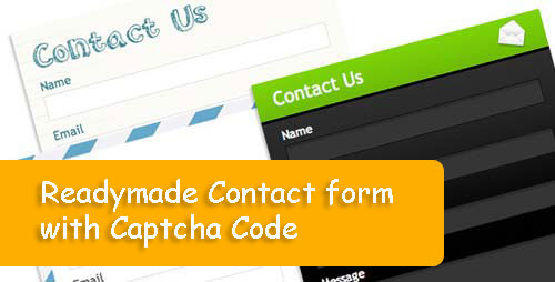 Readymade Contact Form with Captcha Code