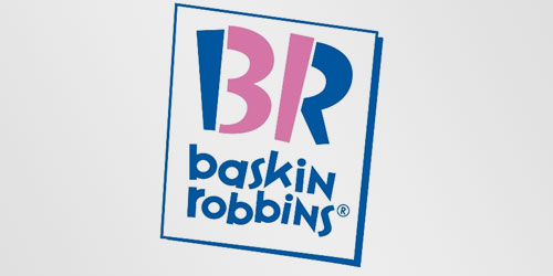 old logos of companies. The old logo of Baskin Robbins