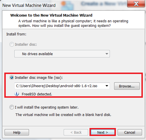 how-to-install-android-os-on pc-using-vmware