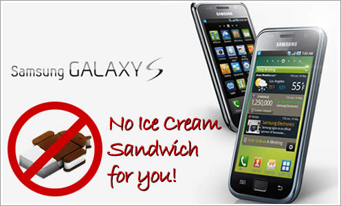 Ice Cream Sandwich on Galaxy S, Galaxy Tab